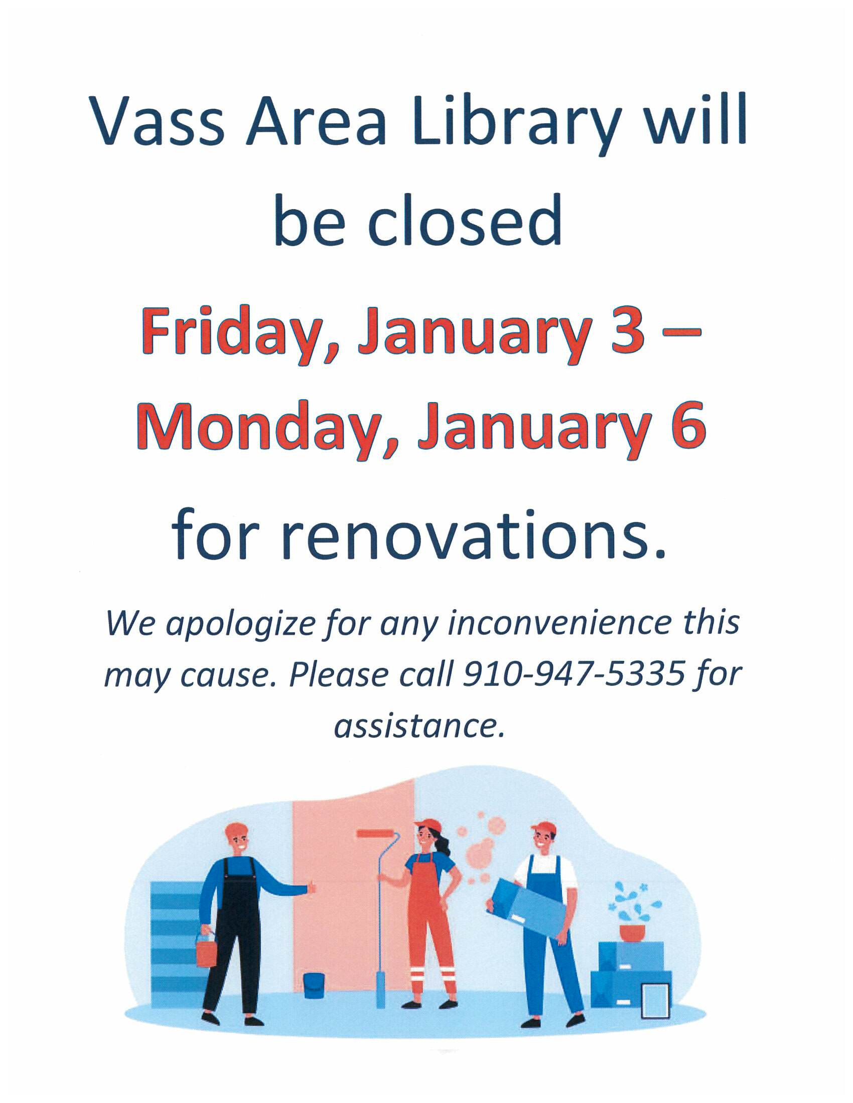 Vass closing Jan 3-6 (JPG)